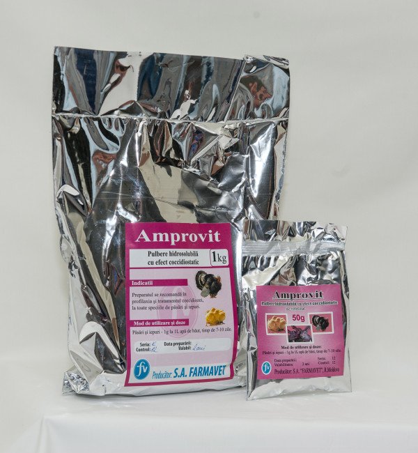 Amprovit pulbere 1kg 50gr