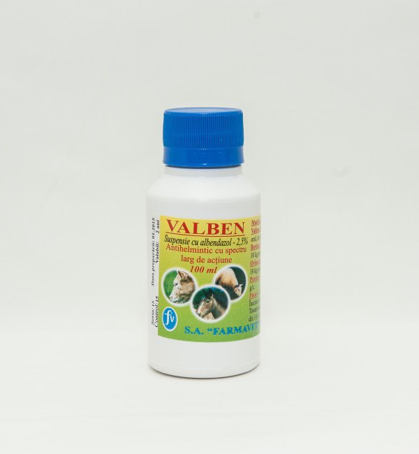 Valben 2,5% suspensie 100ml